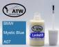 Preview: BMW, Mystic Blue, A07: 20ml Lackstift, von ATW Autoteile West.